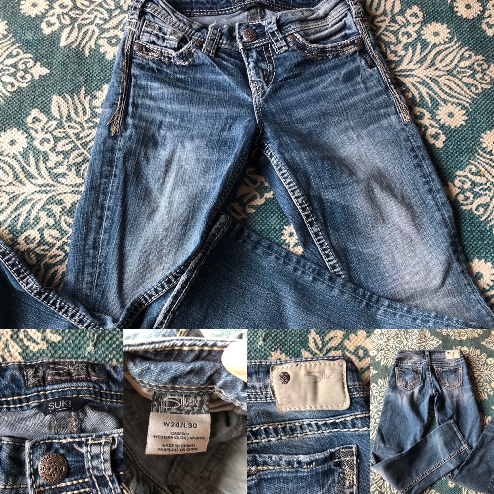 Silver suki jeans size 24